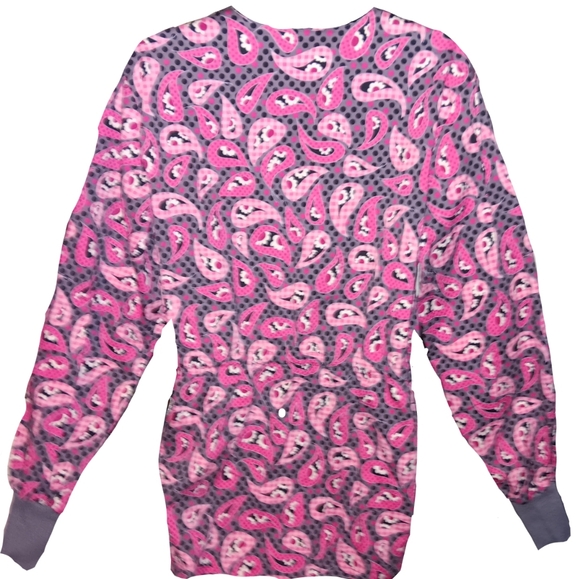 Paisley Print Scrub Warmer/Jacket by Landau - Picture 2 of 7